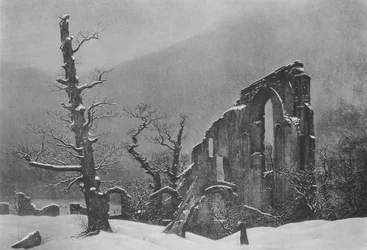 Winter Landscape with the Ruins of Eldena Monastery
